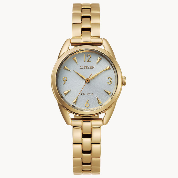 Citizen Weekender Eco-Drive Watch, Gold-Tone with White Dial