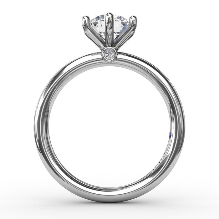 Six-Prong Solitaire Engagement Ring Setting