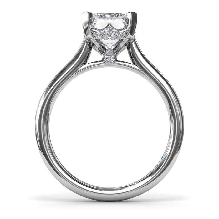 Timeless Hidden Halo Engagement Ring Setting