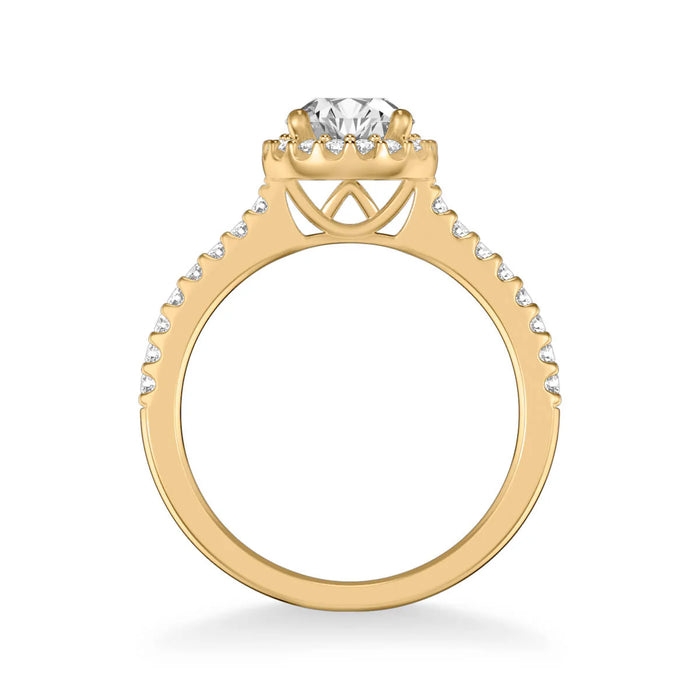 Layla Classic Round Halo Engagement Ring Setting