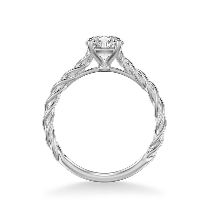 Joanna Contemporary Rope Engagement Ring Setting