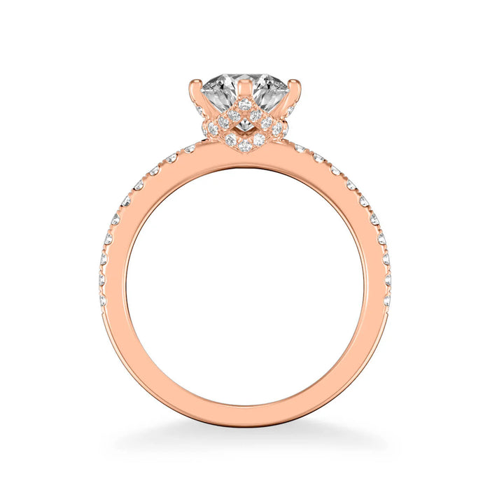 Ashlyn Classic Side Stone Engagement Ring Setting