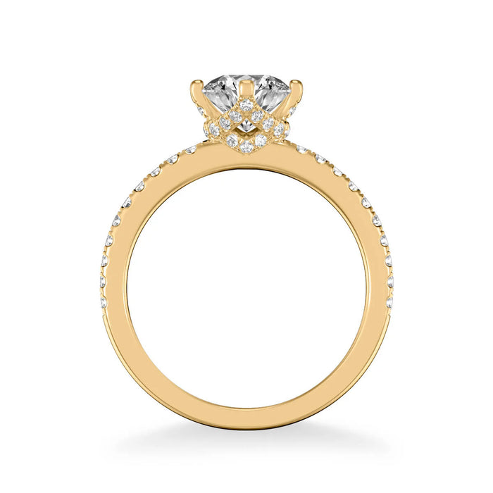 Ashlyn Classic Side Stone Engagement Ring Setting