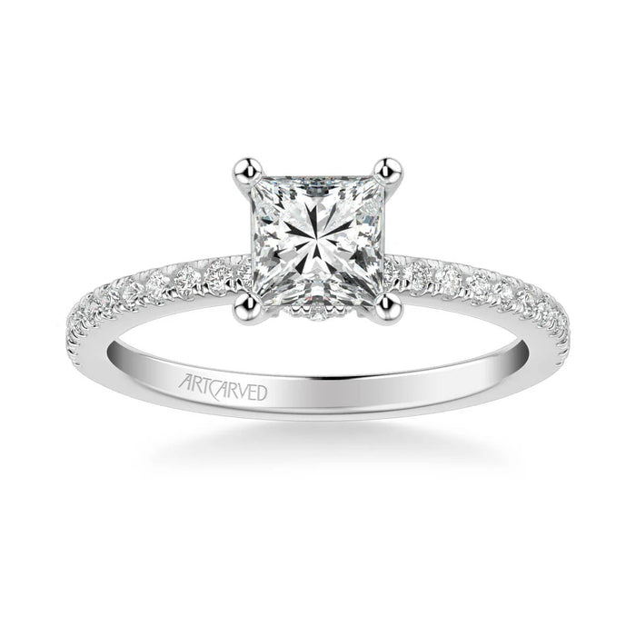 Sybil Classic Side Stone Engagement Ring Setting