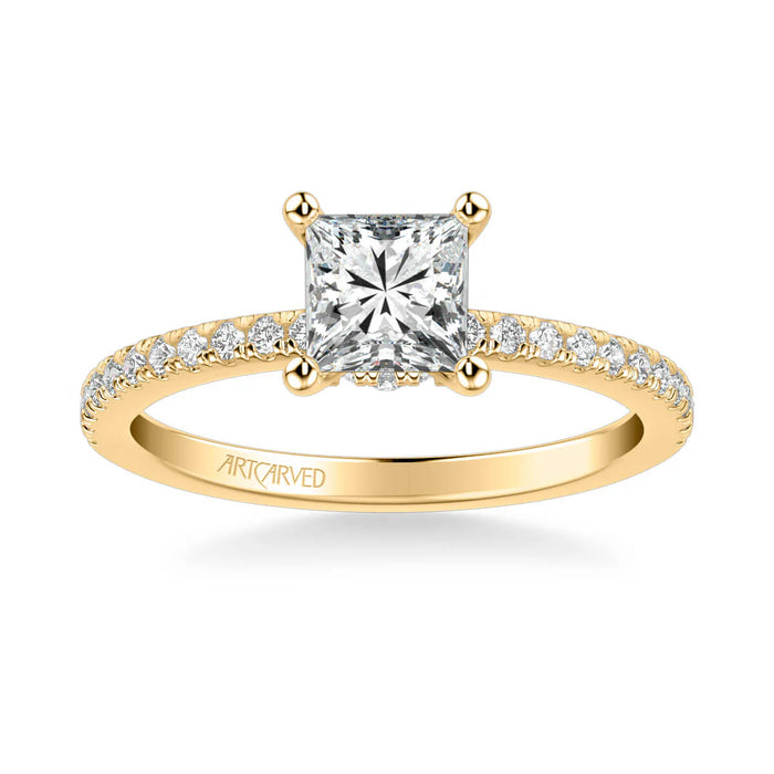 Sybil Classic Side Stone Engagement Ring Setting