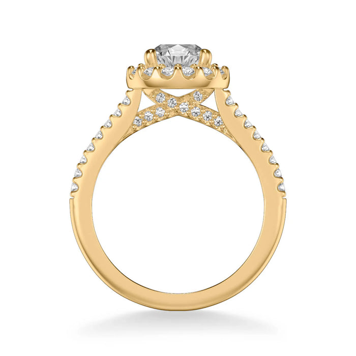 Judith Classic Round Halo Engagement Ring Setting