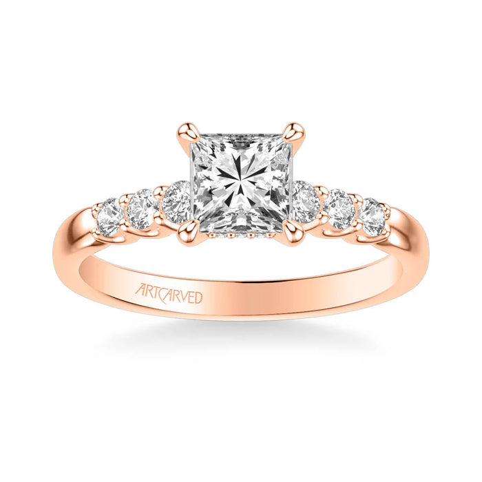 Erica Classic Side Stone Engagement Ring Setting