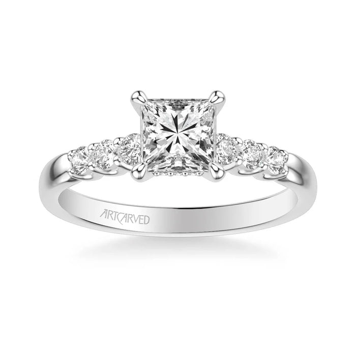 Erica Classic Side Stone Engagement Ring Setting