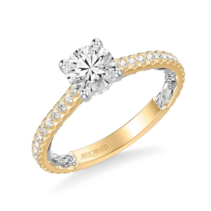 Sonya Classic Side Stone Engagement Ring Setting