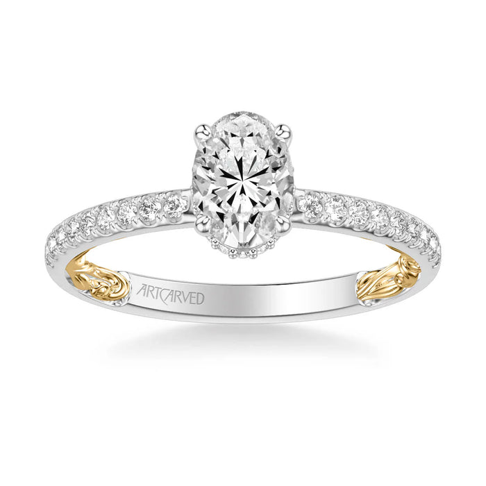 Brianne Classic Side Stone Engagement Ring Setting