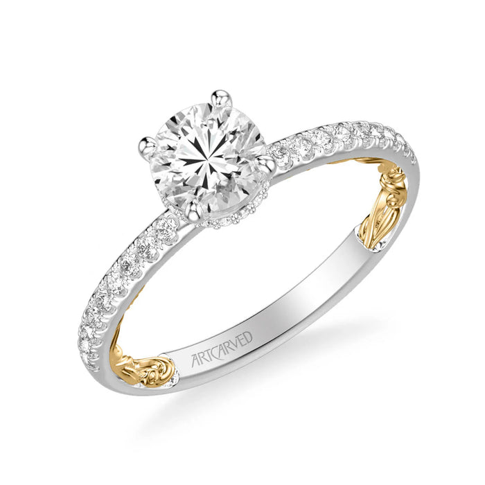 Brianne Classic Side Stone Engagement Ring Setting