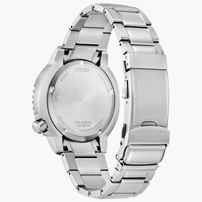 Citizen Promaster Dive Eco-Drive Watch, Silver-Tone with Light Blue Dial