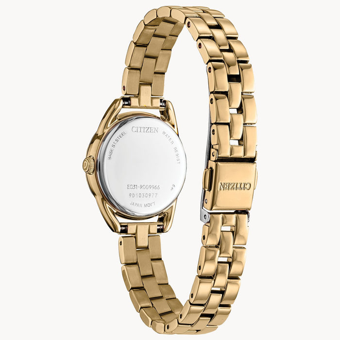 Citizen Weekender Eco-Drive Watch, Gold-Tone with White Dial