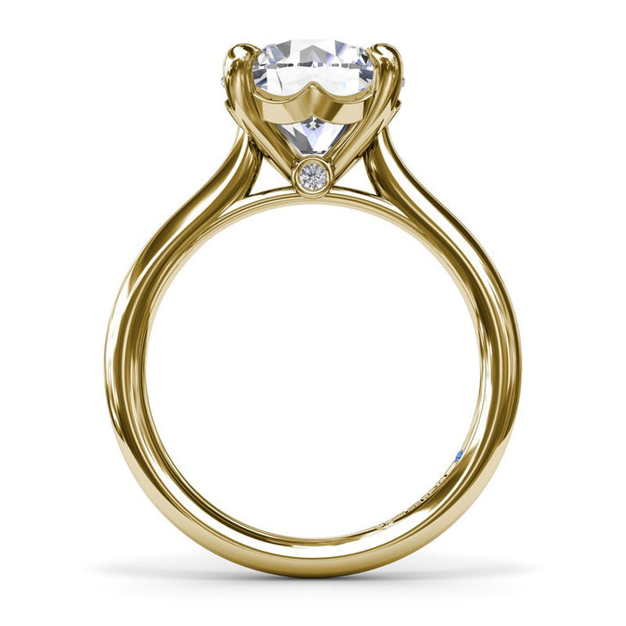 Round Solitaire Engagement Ring Setting