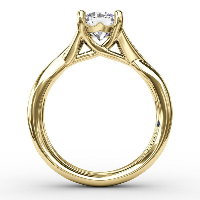 Infinity Solitaire Engagement Ring Setting