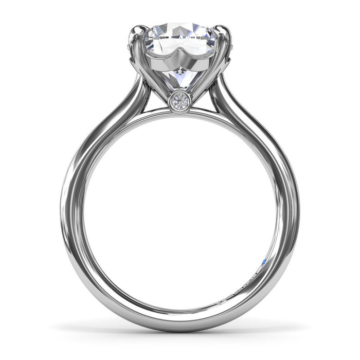 Round Solitaire Engagement Ring Setting