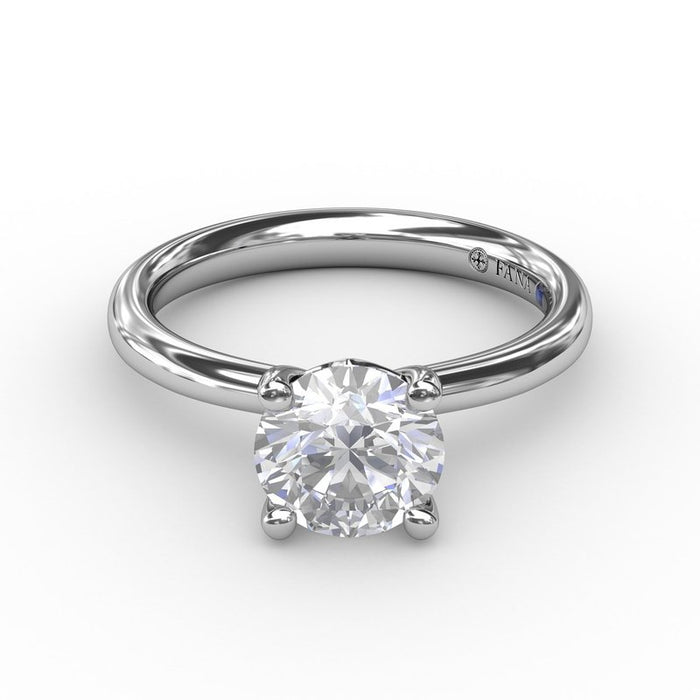 Timeless Solitaire Engagement Ring Setting