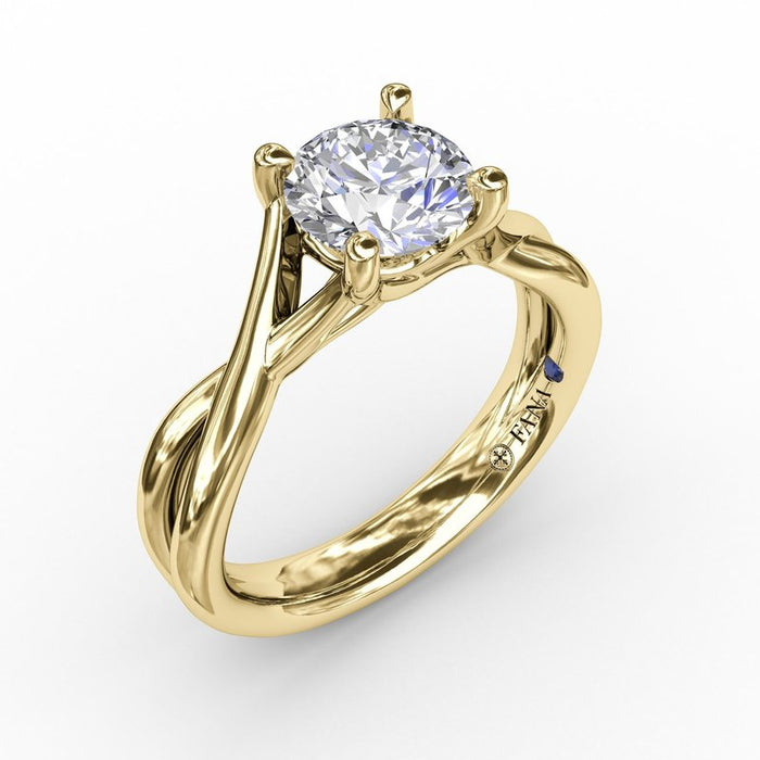 Infinity Solitaire Engagement Ring Setting