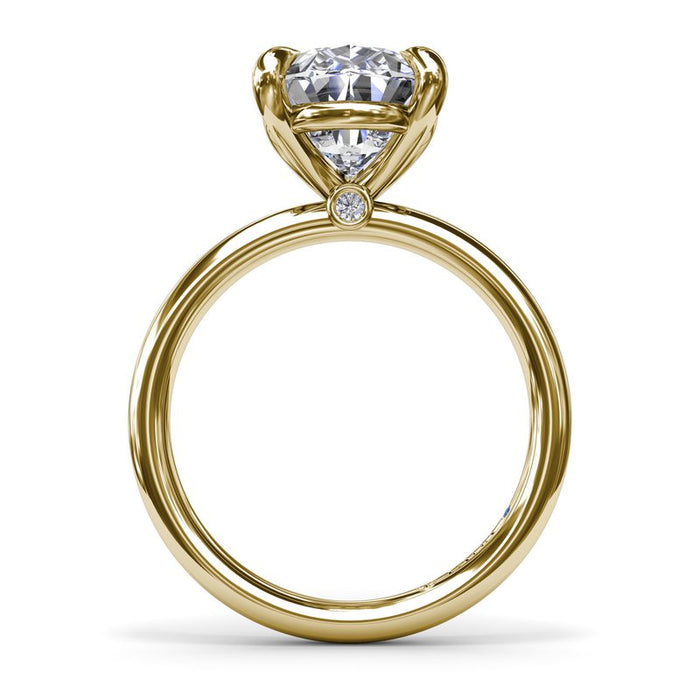 Five Prong Pear-Shape Solitaire Engagement Ring Setting