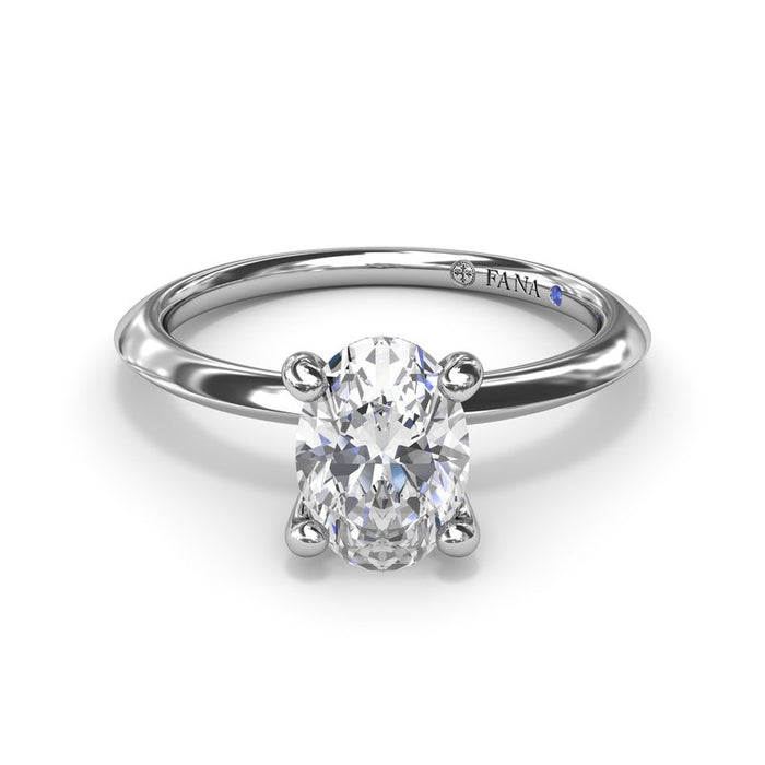 Knife-Edge Solitaire Engagement Ring Setting