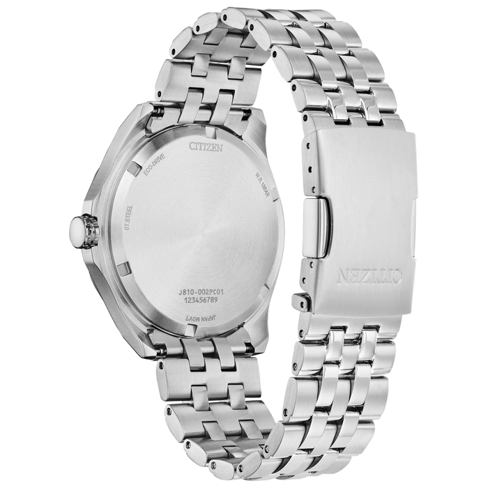 Citizen Corso Eco-Drive Watch, Silver-Tone with Blue Dial