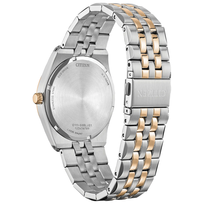 Citizen Corso Diamond Eco-Drive Watch, Two-Tone with Gray Dial