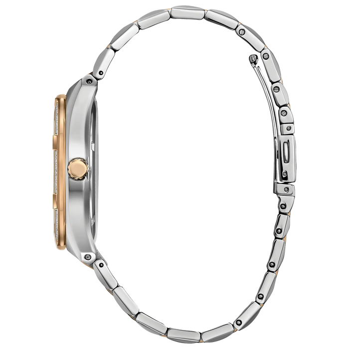 Citizen Corso Diamond Eco-Drive Watch, Two-Tone with Gray Dial