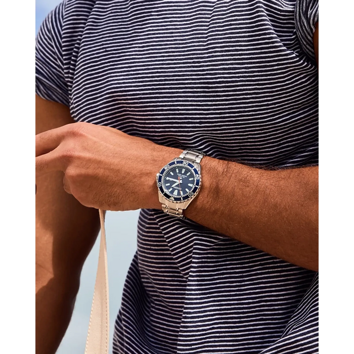 Citizen Promaster Dive Eco-Drive Watch, Silver-Tone with Blue Dial/Bezel