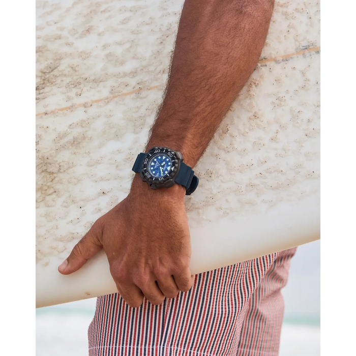 Citizen Promaster Dive Eco-Drive Watch, Camo Blue Dial with Polyurethane Strap