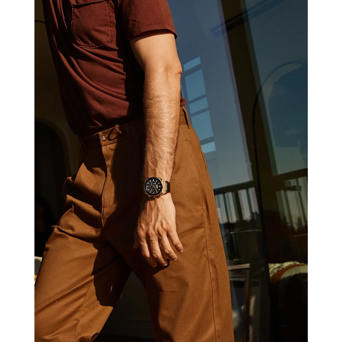 Citizen Axiom SC Eco-Drive Watch, Rose Gold-Tone with Leather Strap