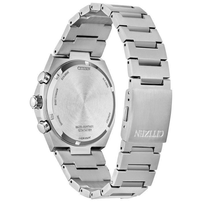 Citizen Zenshin Chrono Eco-Drive Watch, Silver-Tone with Silver-Tone Dial
