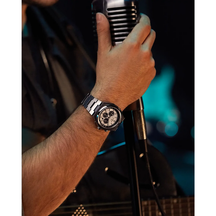 Citizen Zenshin Chrono Eco-Drive Watch, Silver-Tone with Silver-Tone Dial