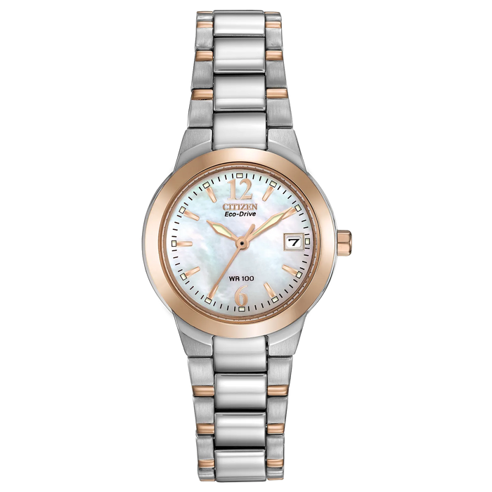 Citizen Chandler Eco-Drive Watch, Two-Tone with Mother-of-Pearl Dial