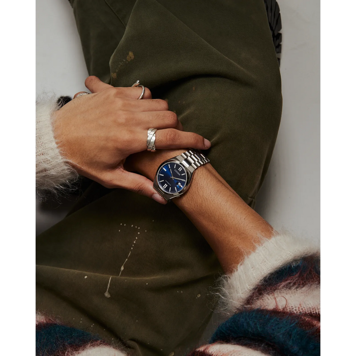 Citizen Tsuyosa Automatic Watch, Silver-Tone with Blue Dial