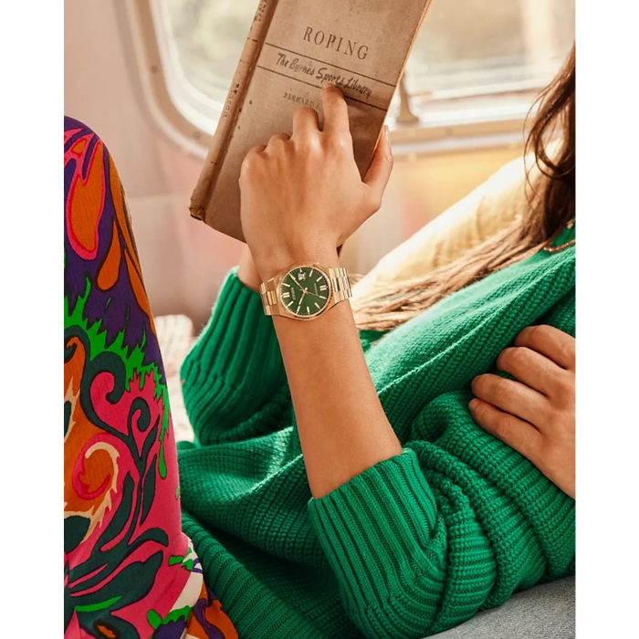 Citizen Tsuyosa Automatic Watch, Gold-Tone with Green Dial