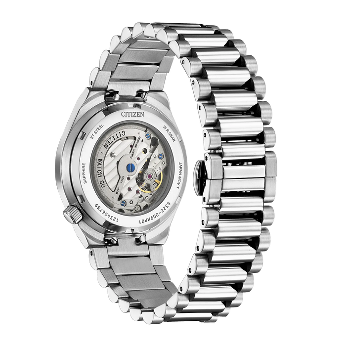 Citizen Tsuyosa Small Second Automatic Watch, Silver-Tone with Blue Dial