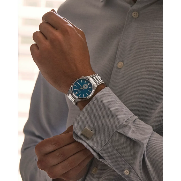 Citizen Tsuyosa Small Second Automatic Watch, Silver-Tone with Blue Dial