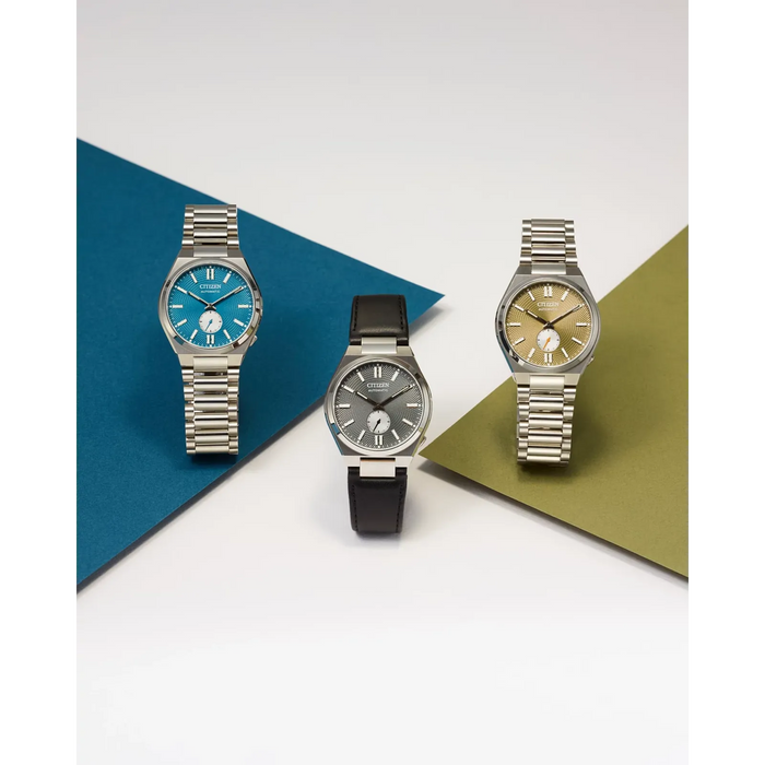 Citizen Tsuyosa Small Second Automatic Watch, Silver-Tone with Blue Dial