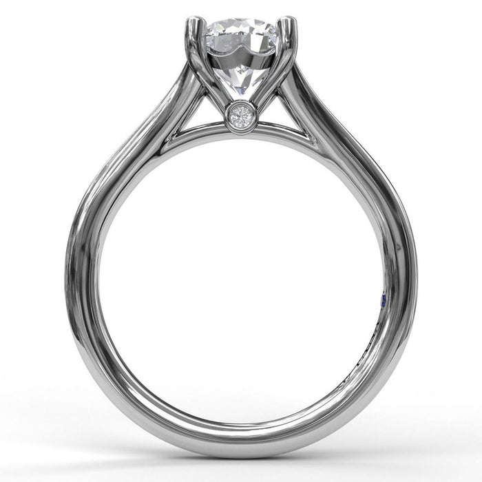 Split Shank Solitaire Engagement Ring Setting
