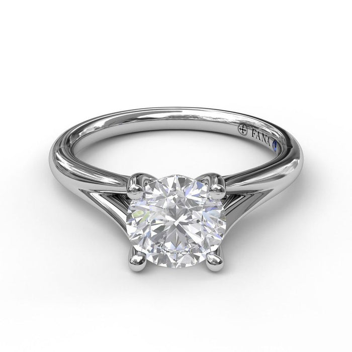 Split Shank Solitaire Engagement Ring Setting
