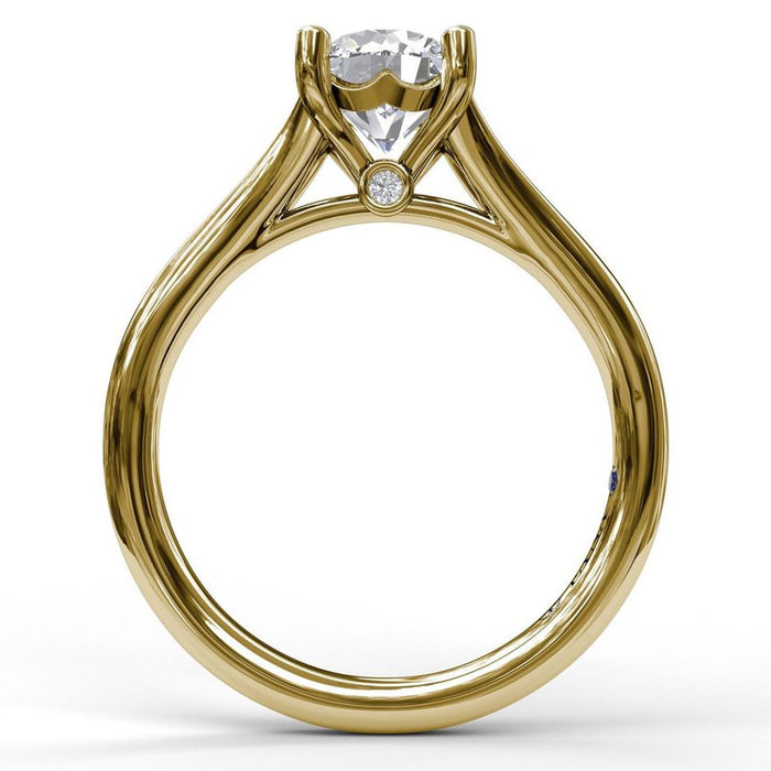 Split Shank Solitaire Engagement Ring Setting