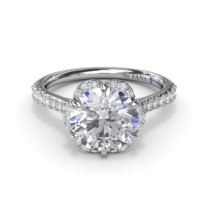 Blossoming Halo Engagement Ring Setting