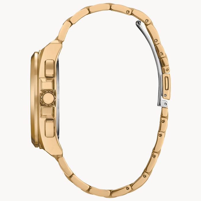 Citizen Peyton Eco-Drive Watch, Gold-Tone with Black Dial