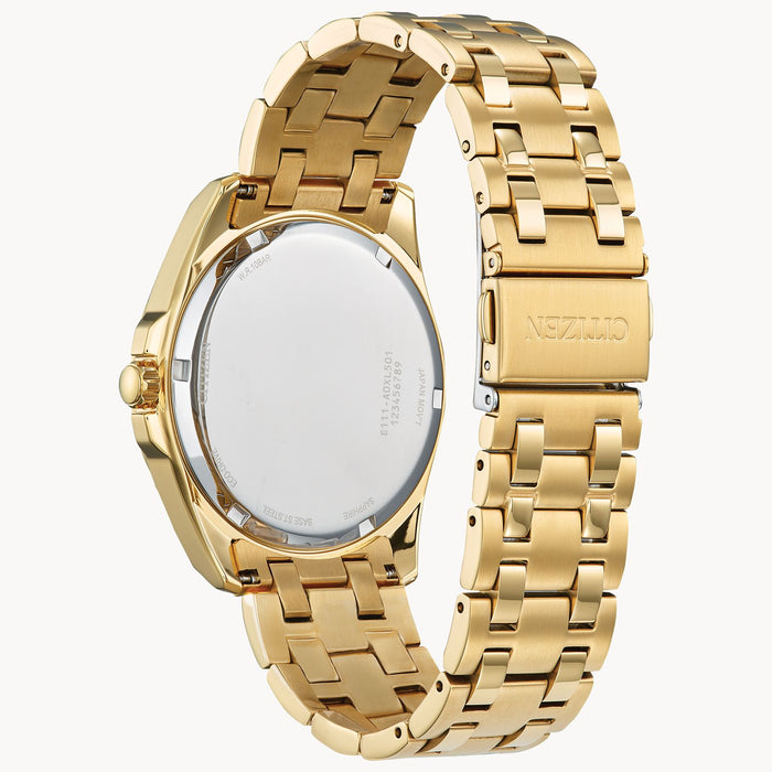 Citizen Peyten Eco-Drive Watch, Gold-Tone with Blue Dial