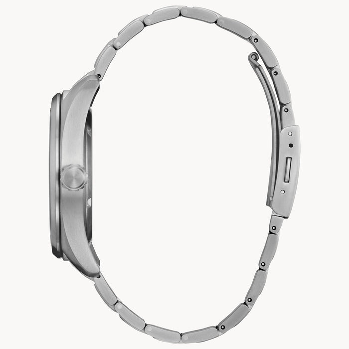 Citizen Garrison Eco-Drive Watch, Silver-Tone with Black Dial