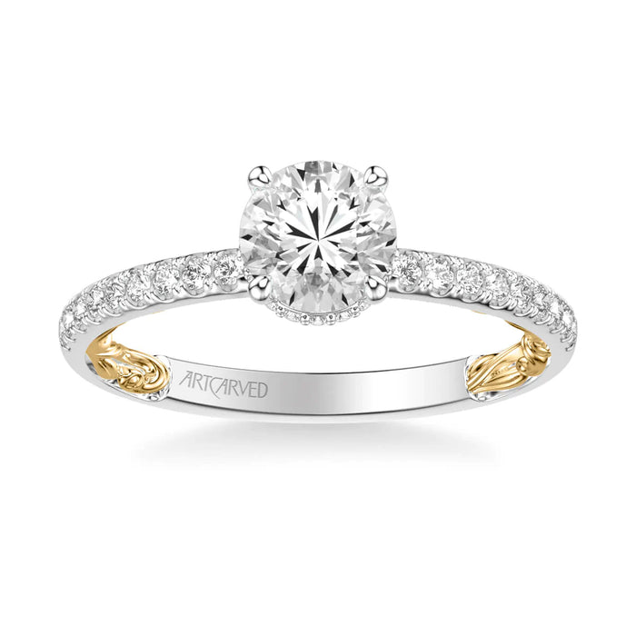 Brianne Classic Side Stone Engagement Ring Setting