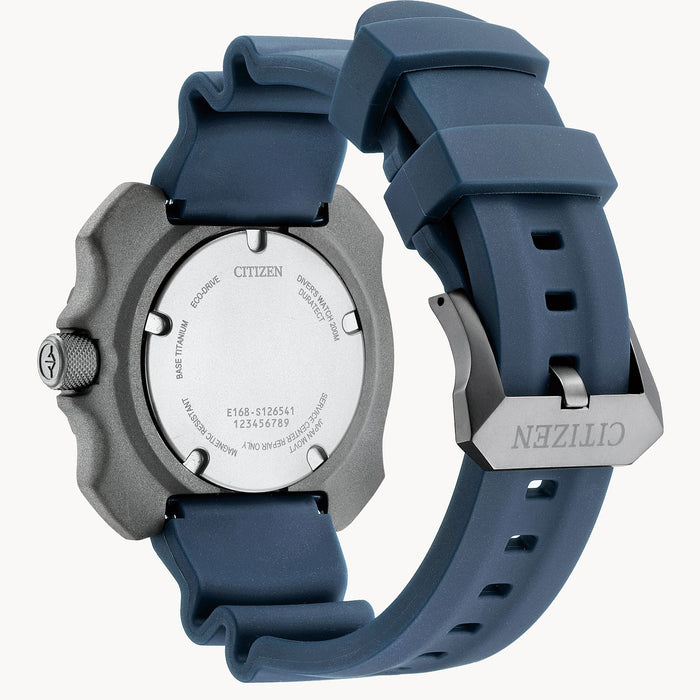 Citizen Promaster Dive Eco-Drive Watch, Camo Blue Dial with Polyurethane Strap