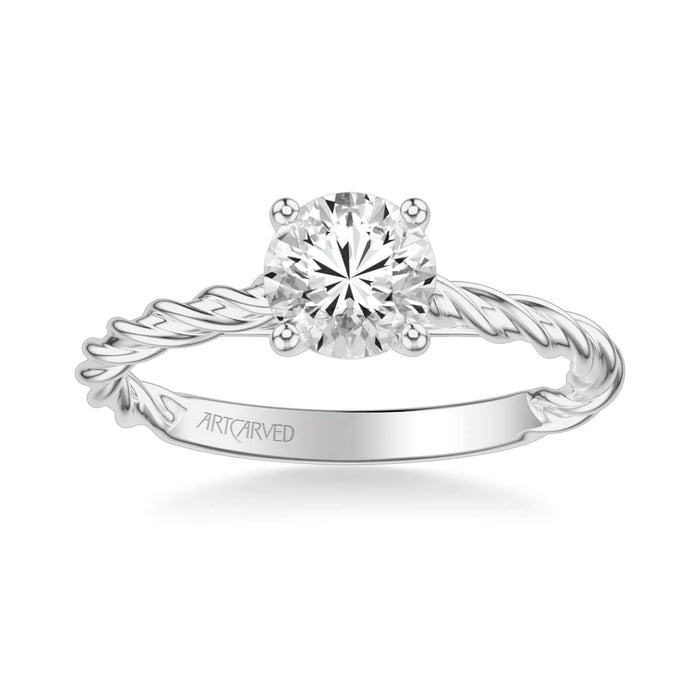 Joanna Contemporary Rope Engagement Ring Setting