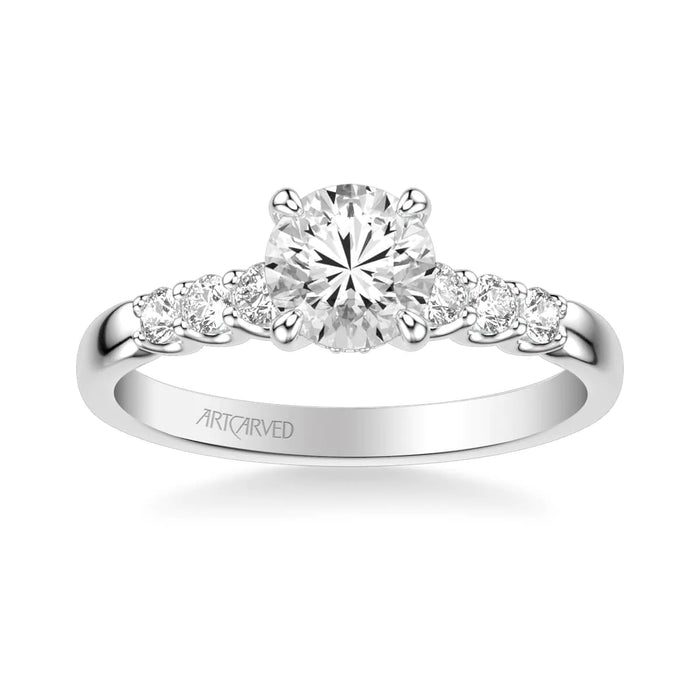 Erica Classic Side Stone Engagement Ring Setting