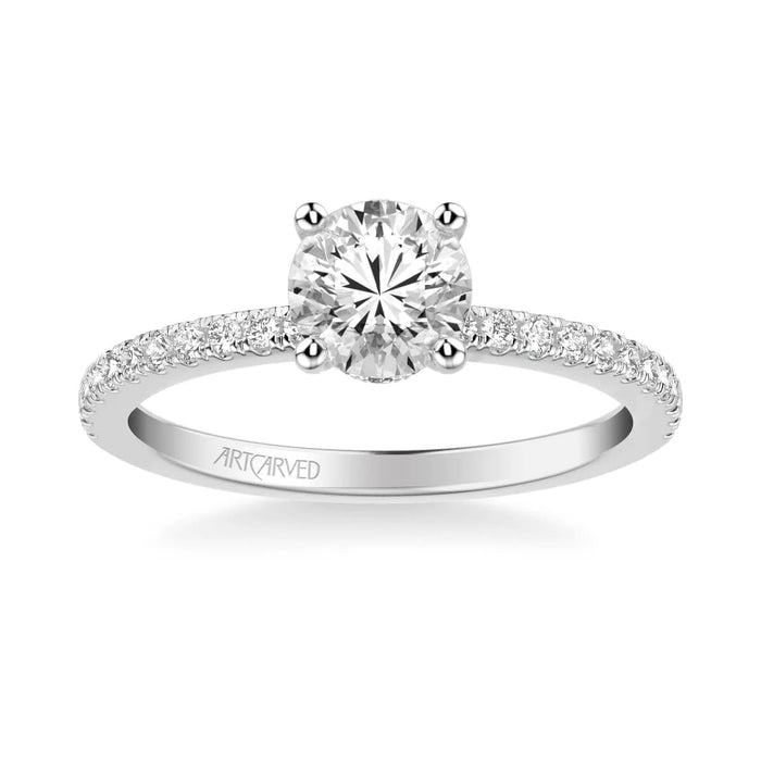 Sybil Classic Side Stone Engagement Ring Setting